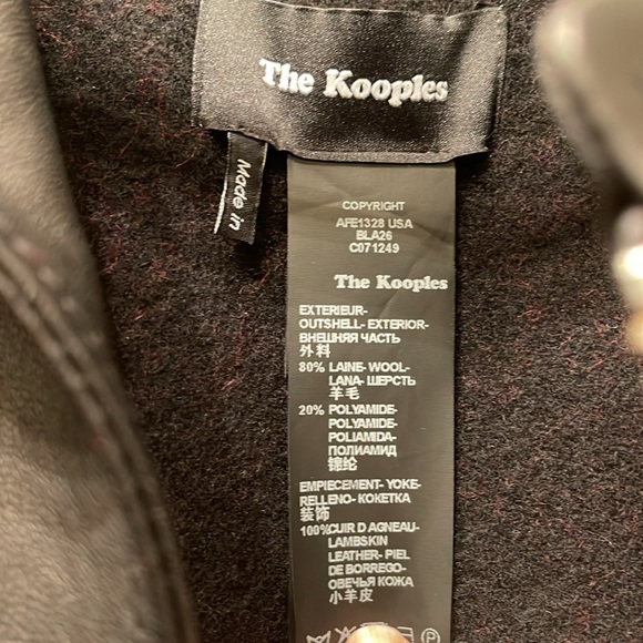 The Kooples Moto Plaid Fringe Cape/Poncho - Picture 6 of 8